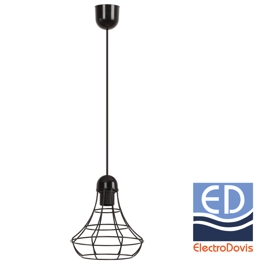 PENDUL NEGRU 1Xmax.60W E27 IP20 RAMSEY 4649