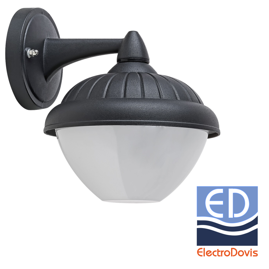 LAMPA DE PERETE NEAGRA DOWN 1Xmax.40W E27 IP44 MODESTO 7673