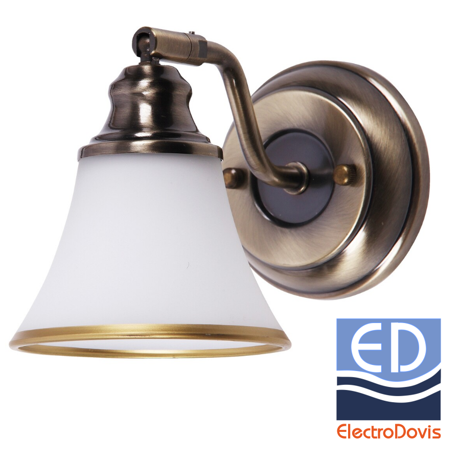 LAMPA DE PERETE BRONZ DOWN 1Xmax.40W E14 IP20 GRANDO 6545
