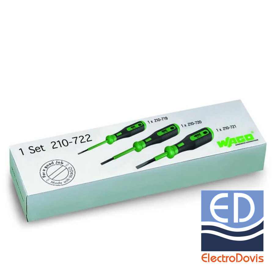 SET 3 SURUBELNITE drepte pentru cleme WAGO 210-722