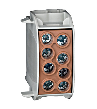 CLEMA DERIVATIE 35mmp Cupru 1P maro (bloc barete) IK026240 Schrack