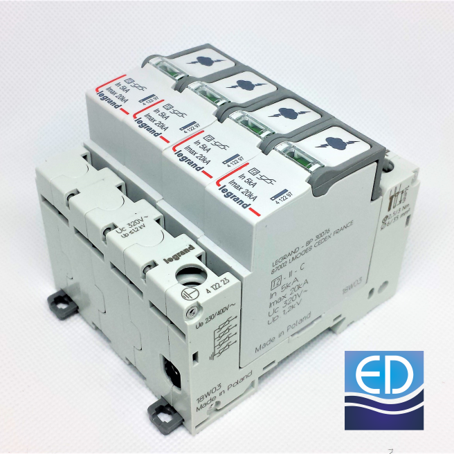 DESC.DE supratensiune 4P 20kA T2 Legrand 412223 trifazat AC
