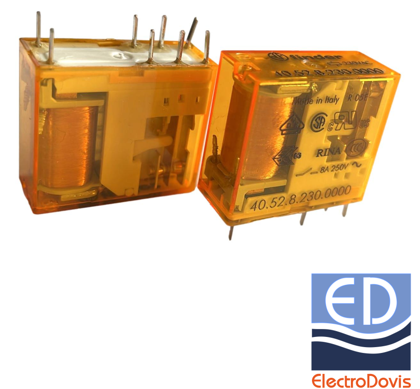 RELEU pentru C.I. 8A/230V AC 2 contacte FINDER 40.52.8.230.0000