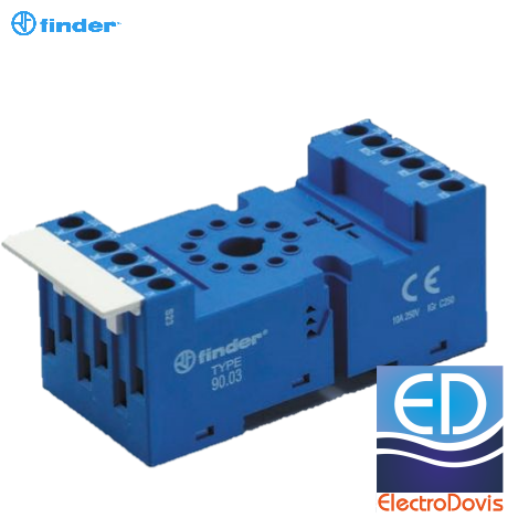 SOCLU BORNE indicator 10A/250V 90.03SMA FINDER pentru seria 60