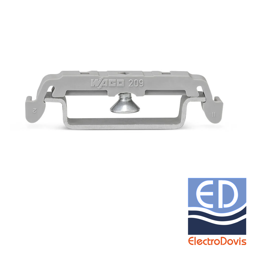 Adaptor de montaj cu surub pentru sina DIN 209-123 WAGO pentru seria 221 in linie