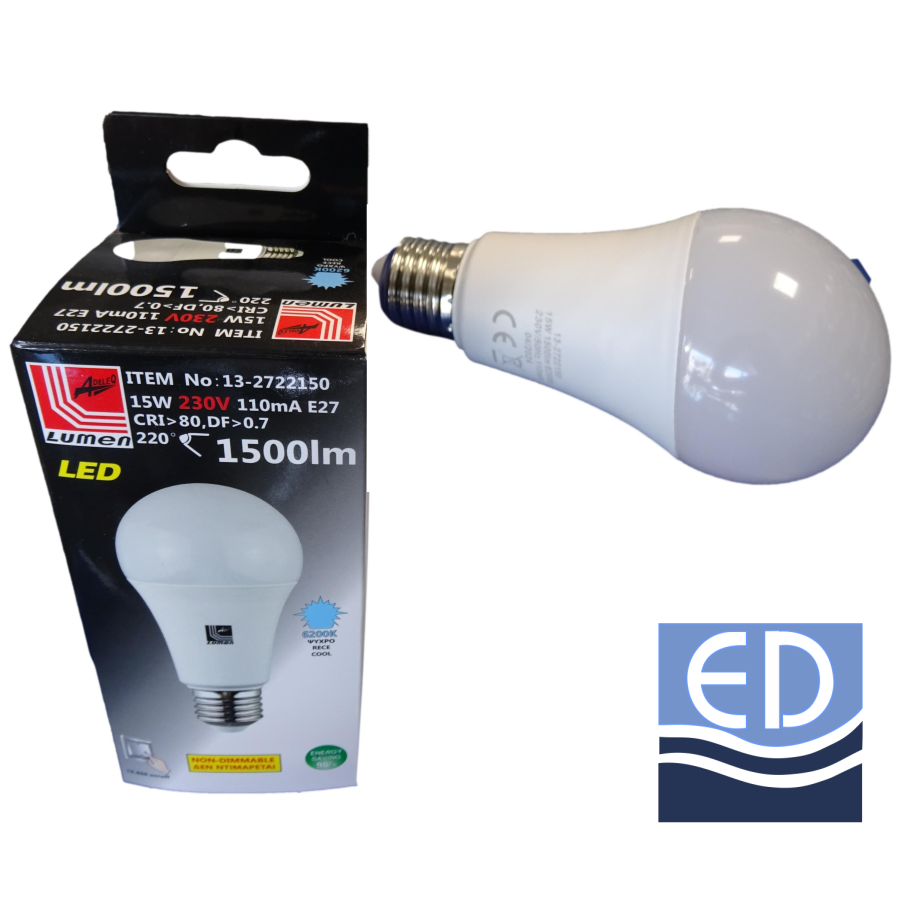 BEC LED 15W 230V E27 lumină rece 13-2722150 Lumen 1500lm