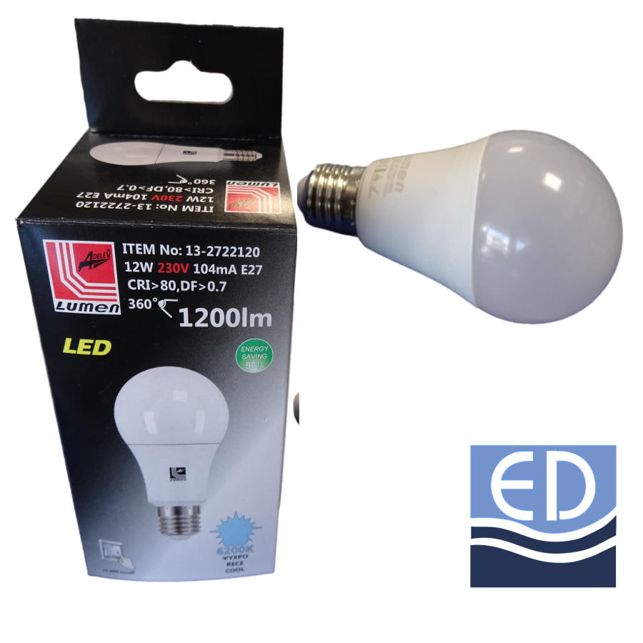 BEC LED 12W 230V E27 lumină rece 13-2722120 Lumen 1200lm