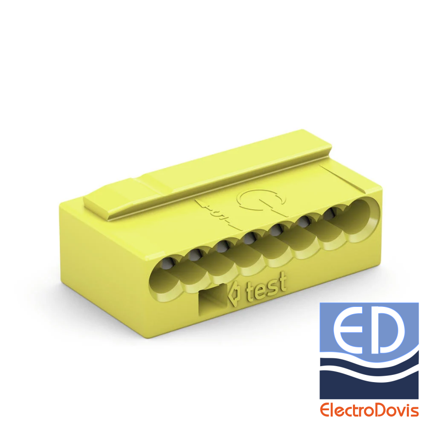 CLEMA RAPIDA MICRO 8poli galben 0.6-0.8mm WAGO 243-508