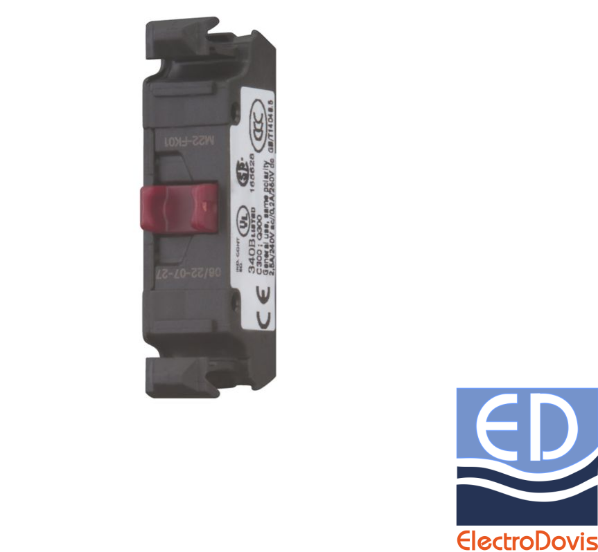 CONTACT M22-FK01 NI slim pentru buton - cu borne rapide Eaton