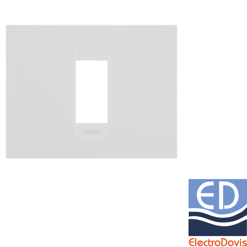 PLACA 1P Geo Chorus Alb Satinat GW16401VW