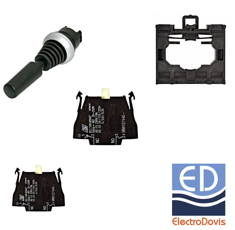JOYSTICK 2 pozitii cu revenire Schrack MM289196 cu 2ND+2NI si dispozitiv cuplare