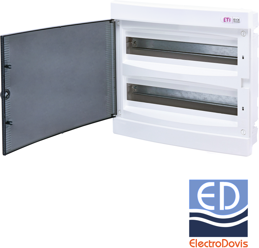TABLOU 36M ST 2x18module IP40 include bara de nul ETI 001101083