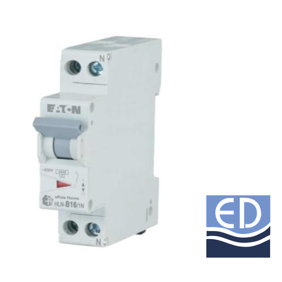 Întrerupător automat F+N HLN curba B 16A 4.5kA Eaton 501051