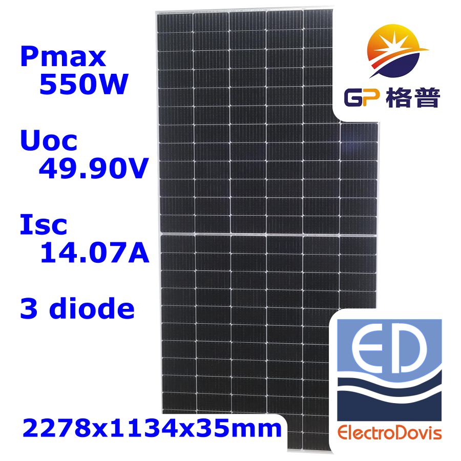 PANOU FOTOVOLTAIC MONOCRISTALIN 550W