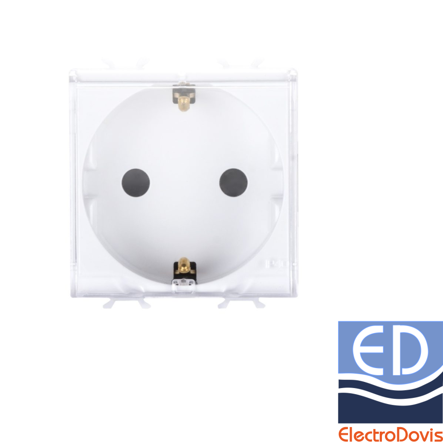 PRIZA 16A CP GER cu capac alb satinat IP40 Chorus GW15242