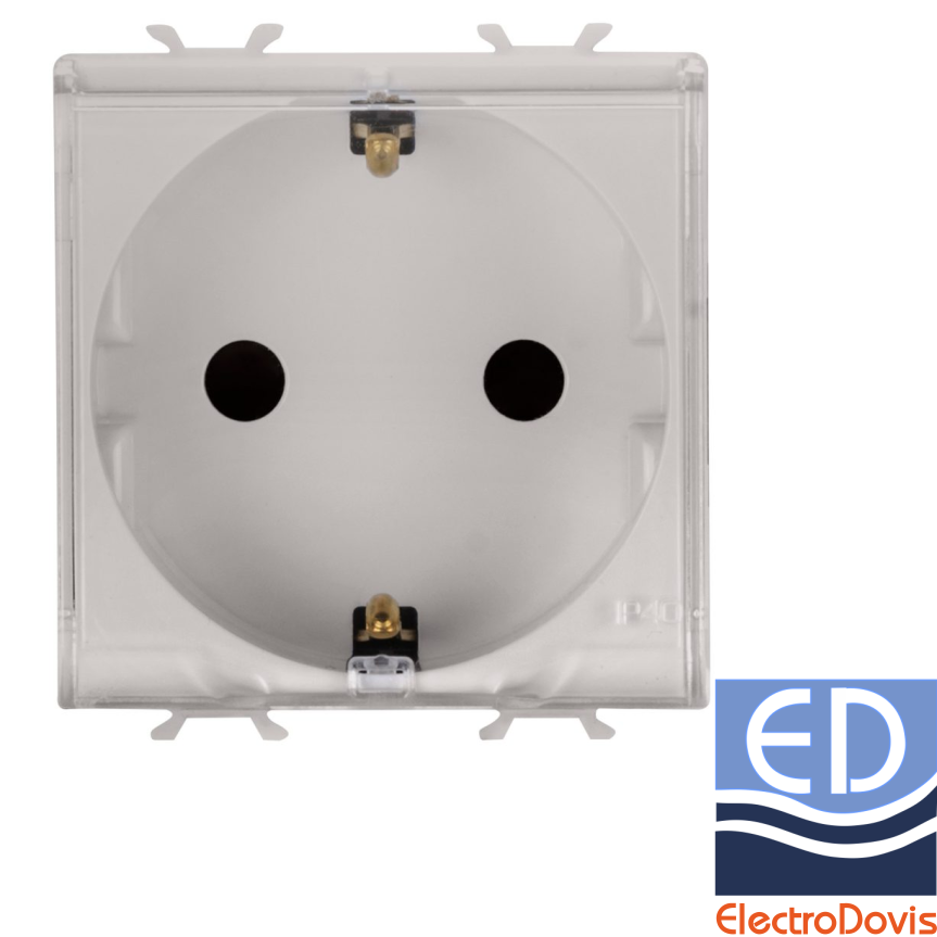 PRIZA 16A CP GER cu capac bej IP40 Chorus GW13242
