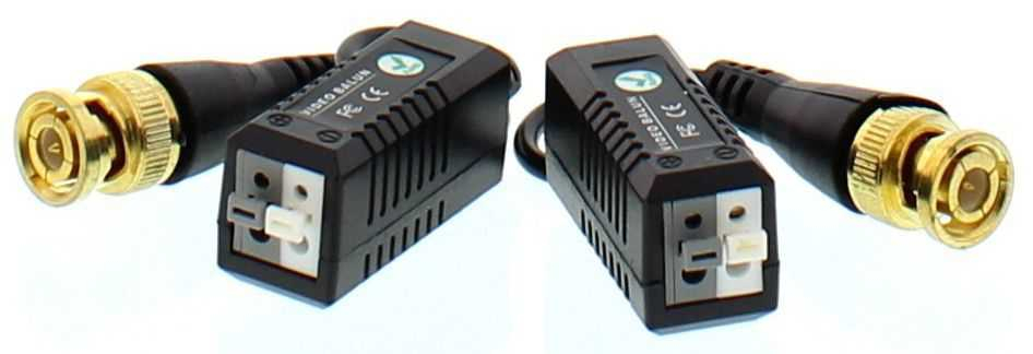 VIDEO BALUN HD cu clip pentru cablu UTP/FTP set 2 buc C02