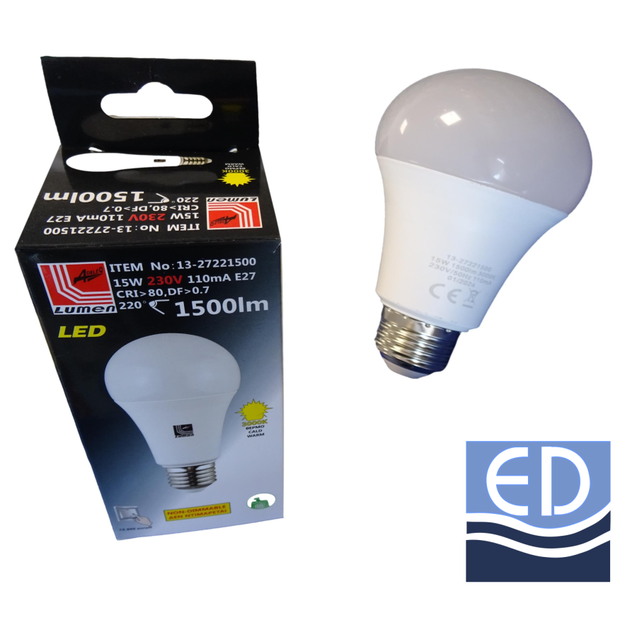 BEC LED 15W 230V E27 lumină caldă 13-27221500 Lumen 1500lm