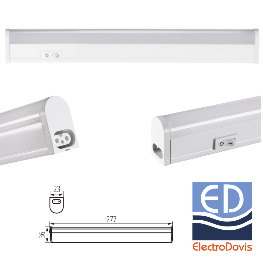 CORP LED 5W IP20 4000k cu intrerupator MERA LED 29210
