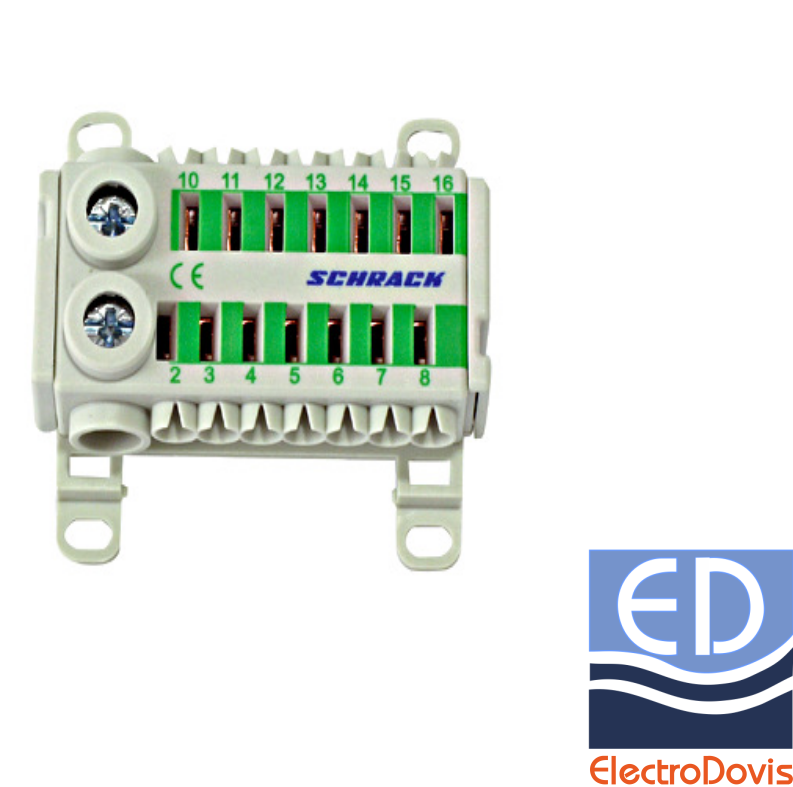 CLEMA CU conexiune RAPIDA VERDE 2X25 mmp IK021079 Schrack