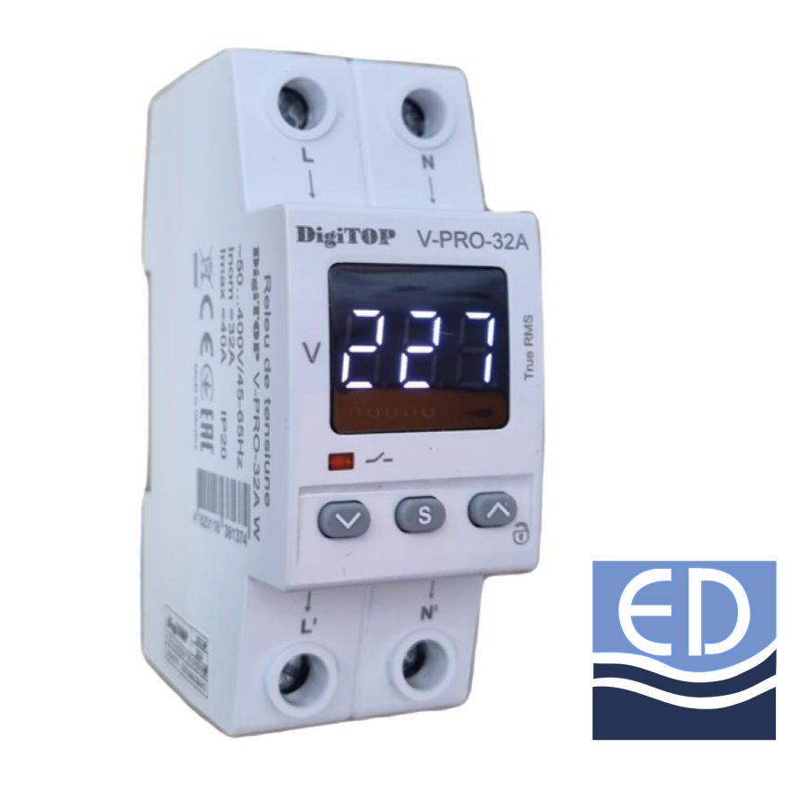 RELEU PROT tensiune monofazat PRO-32A Digitop