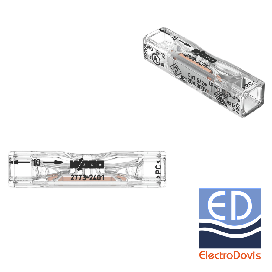 CLEMA in linie 4mmp 2773-2401 (cablu masiv) WAGO
