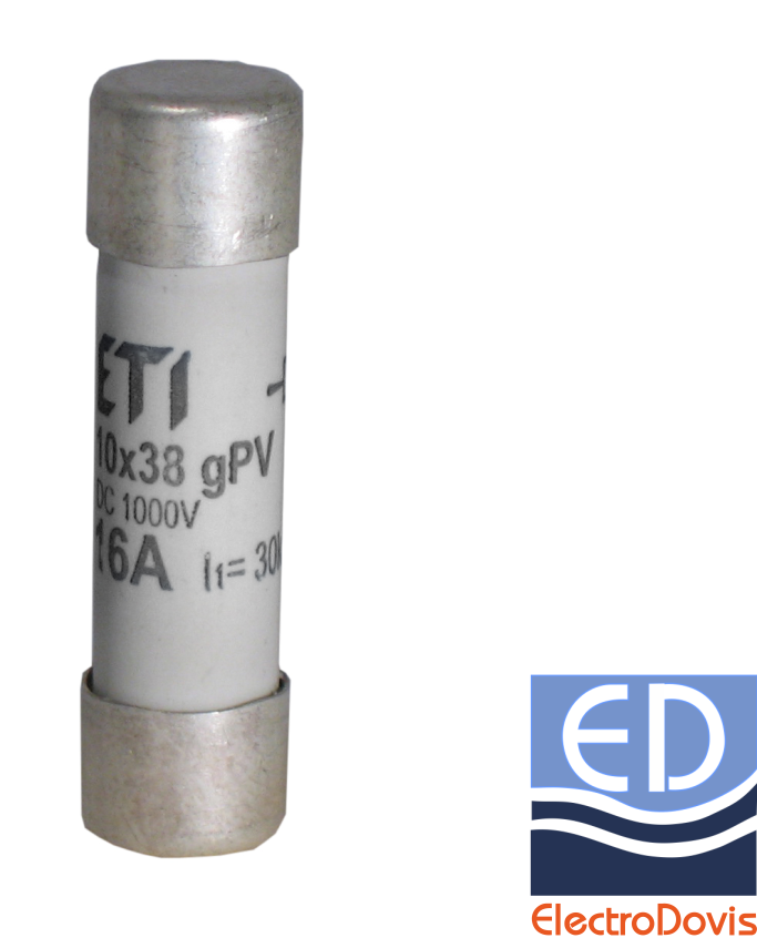 PATRON fuzibil CILINDRIC CH10x38 DC 25A 900V ETI 2625109