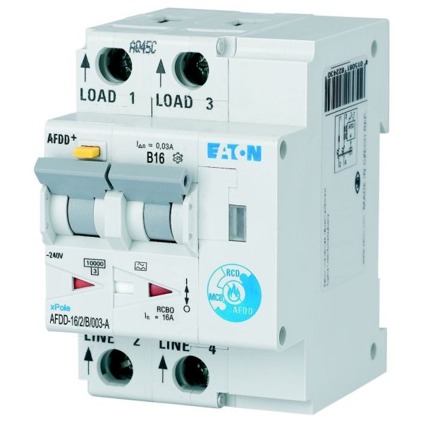 AFDD bipolar 16A curba B 30mA tip A 10kA Eaton 187204