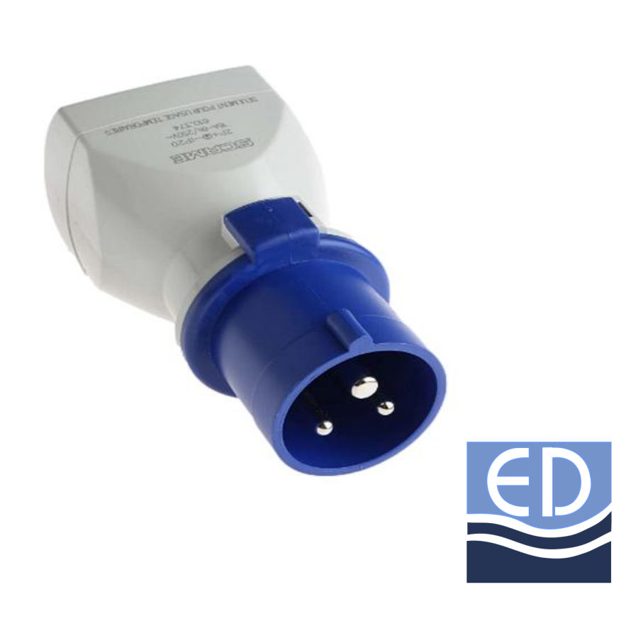 ADAPTOR 3x16A/16A IP20 Scame 610.373