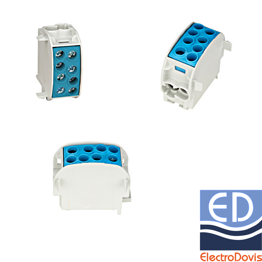 CLEMA DERIVATIE 35mmp Cu-Al 1P albastra (bloc barete) IKA26220 Schrack