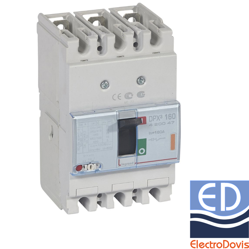 USOL 160A DPX3 160 MT 25KA 3P LEGRAND 420047