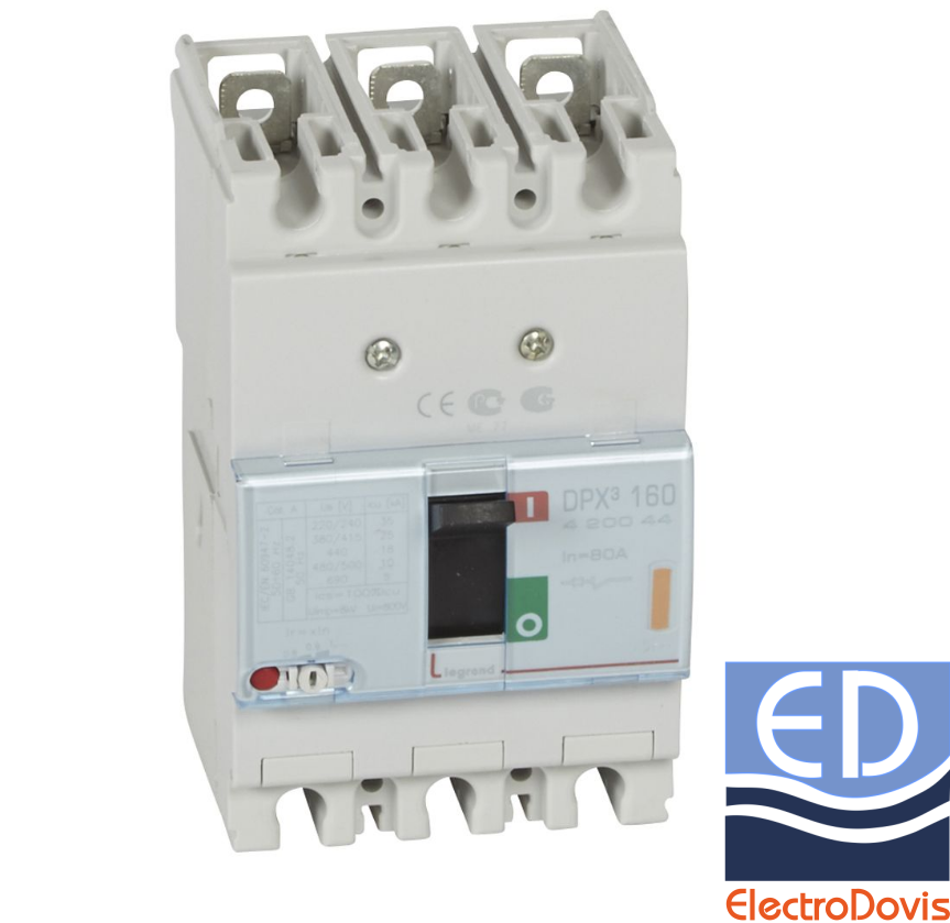 USOL 80A DPX3 160 MT 25KA 3P LEGRAND 420044
