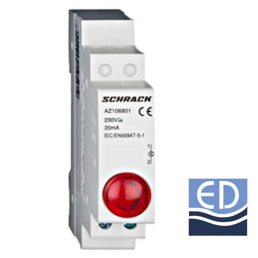 LAMPA indicator prezență tensiune ROSU 230V-AC Schrack