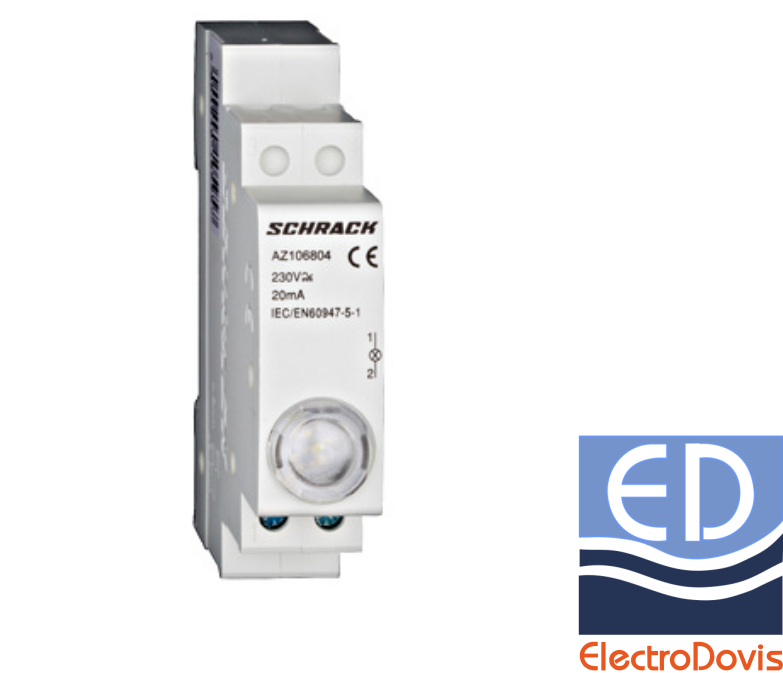 LAMPA indicator prezență tensiune ALB 230V-AC Schrack