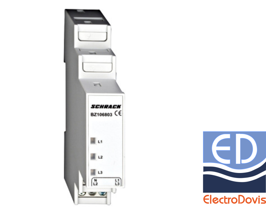 LAMPA indicator prezență tensiune L1/L2/L3 230/400Vca Schrack