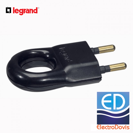 FISA bipolar PLATA cu inel NEAGRA 50163 Legrand