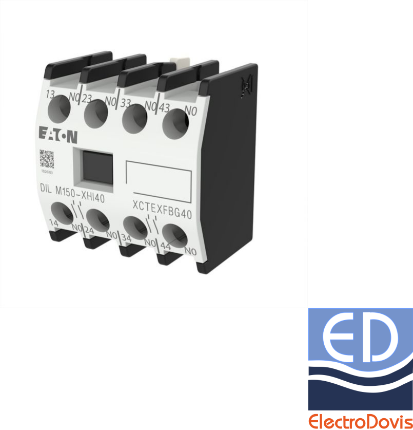 CONTACT auxiliar Frontal 4poli 4NO DILM150-XHI40(pentru DILM40 ... DILM170)