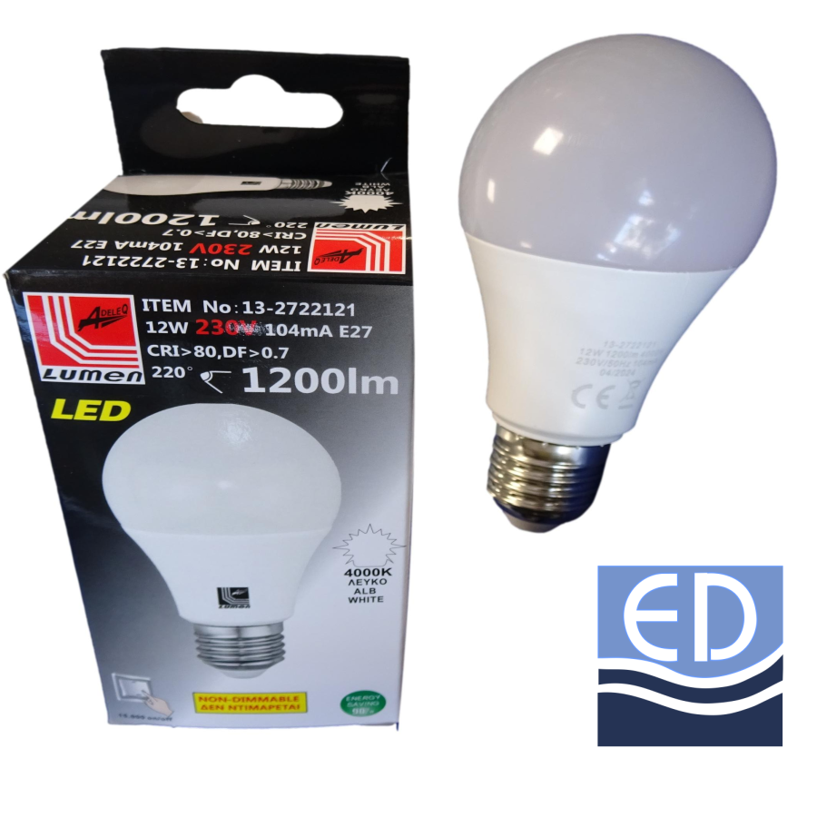 BEC LED 12W 230V E27 lumină zilei 13-2722121 DBL