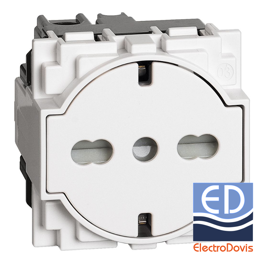 PRIZA 16A CP GER ALBA Living Now KW4140A16F -- priza plata