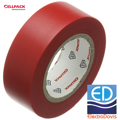 BANDA izolatoare 25m/19mm Cellpack rosie