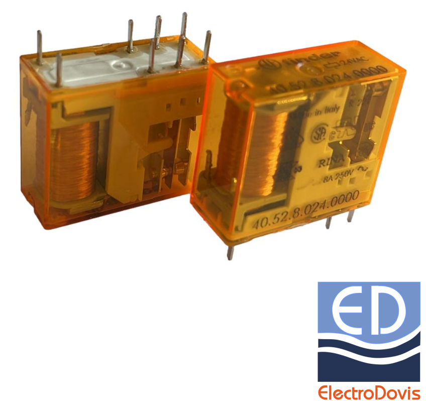 RELEU pentru C.I. 8A/24V AC 2 contacte FINDER 40.52.8.024.0000