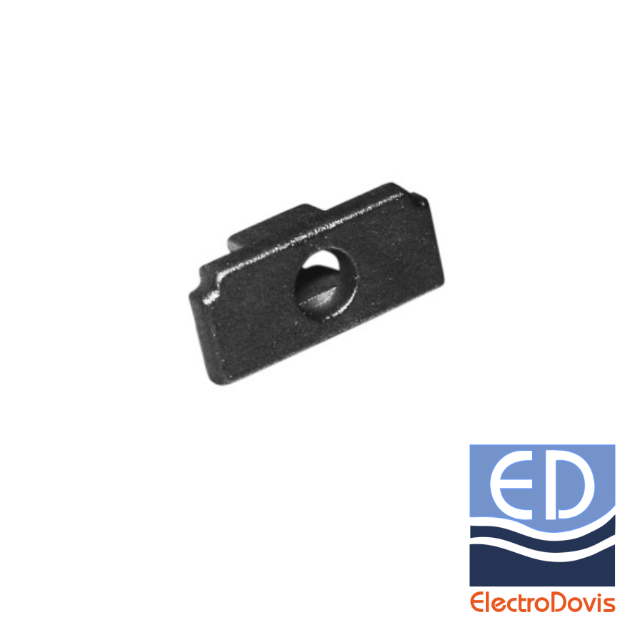 CAPAC TERMINAL cu gaura pentru profil aparent NEGRU 30-05531