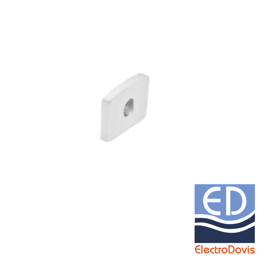 CAPAC TERMINAL cu gaura pentru profil aparent adanc ALB 30-0550030