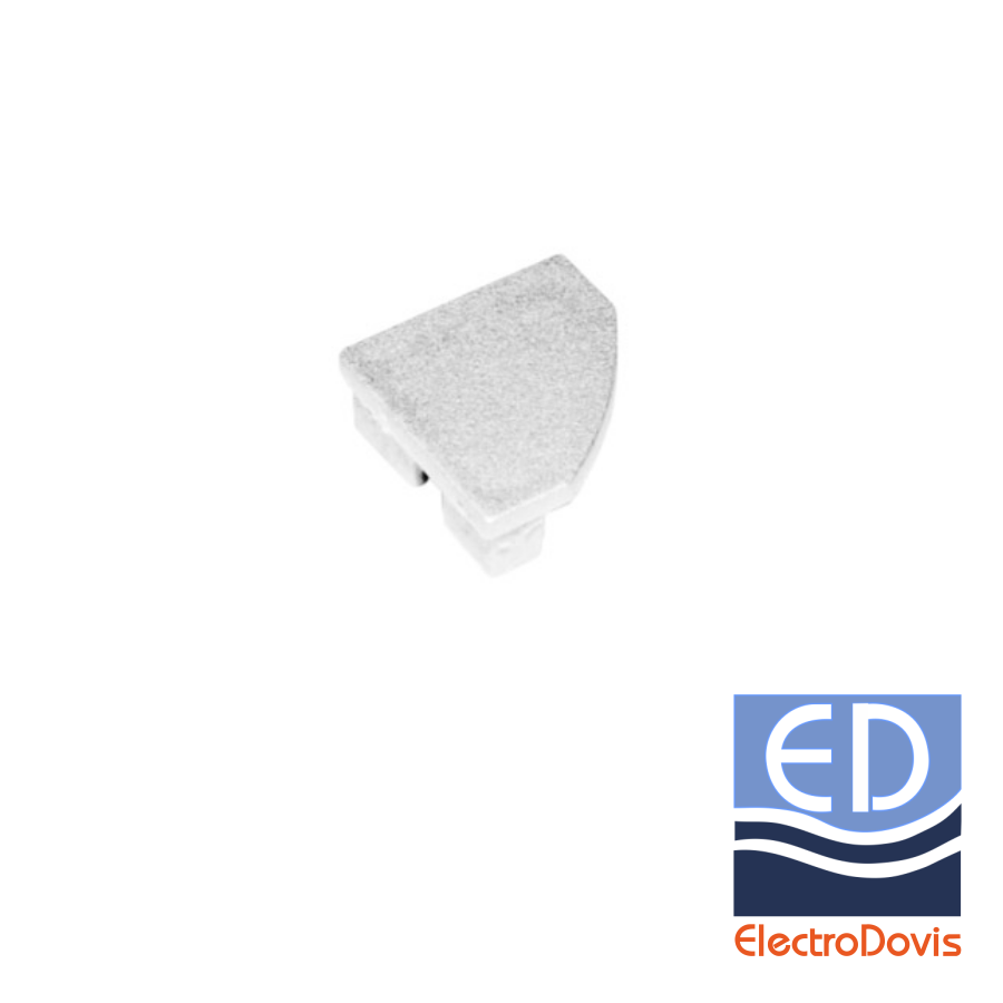CAPAC TERMINAL pentru profil colt aparent ALB 30-05740