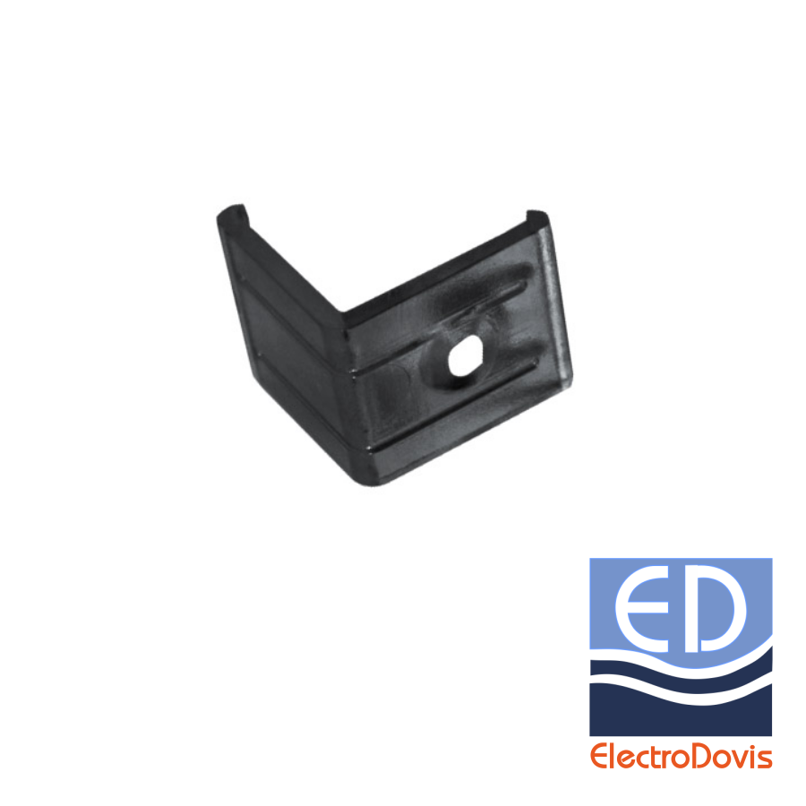 CLEMA FIXARE pentru profil aparent colt NEGRU 30-05751