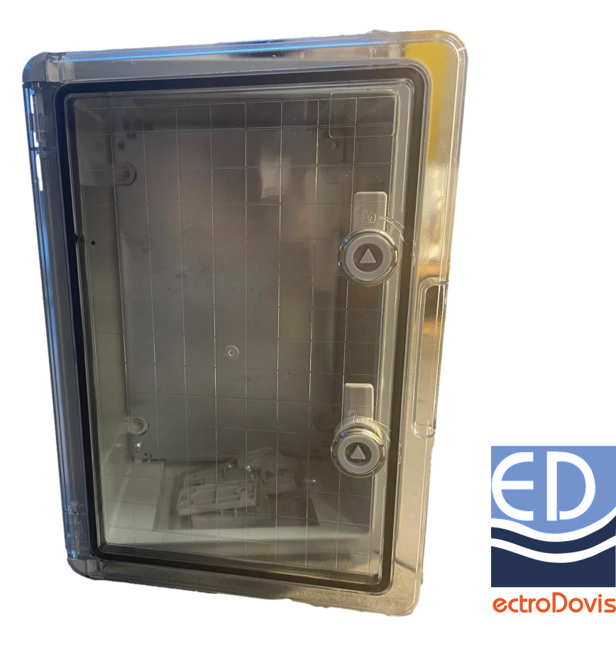 DULAP ABS 350X250X150 IP65 CU USA transparent CM