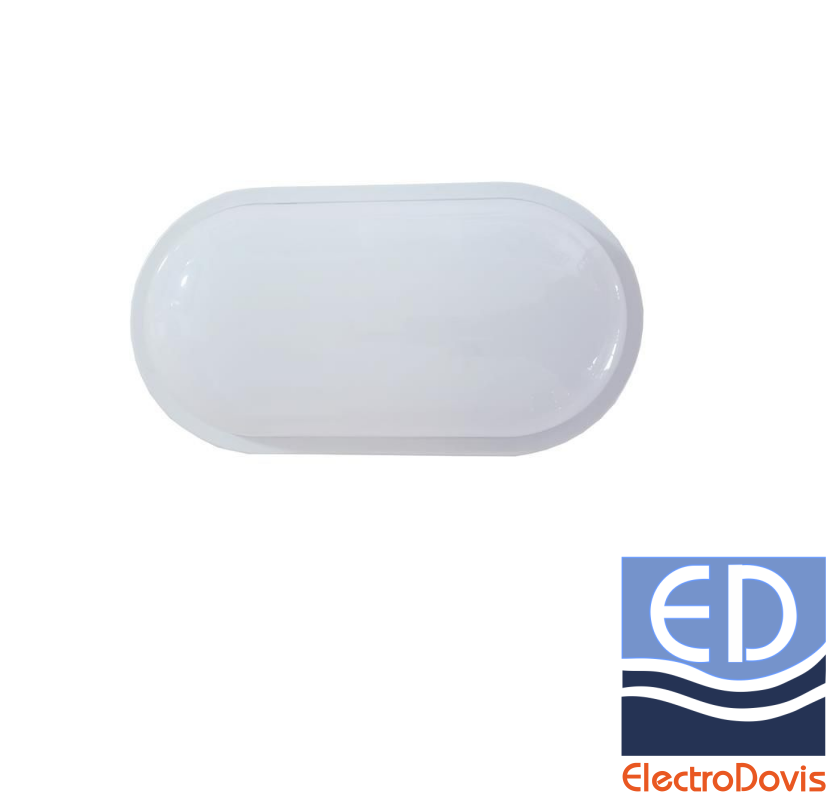 APLICA LED OVALA 12W alba 6500k IP44 Well 1200lm