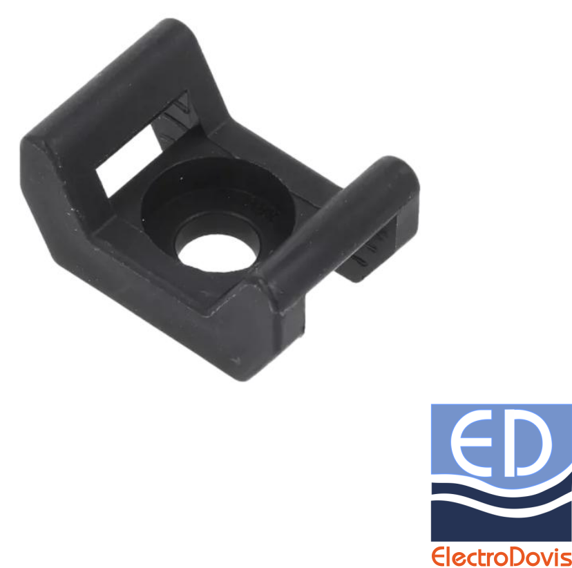 SUPORT CRAVATA 25.4x16mm negru 100buc/pac BMN0906