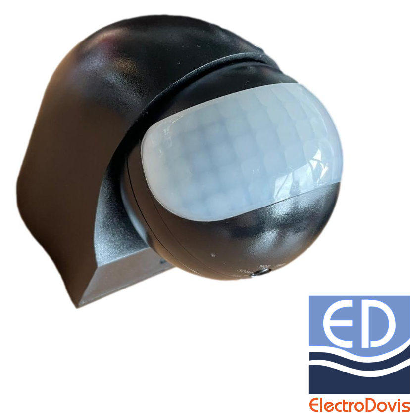 SENZOR DE MISCARE 180* negru IP44 6A 12m 10-40001 Lumen