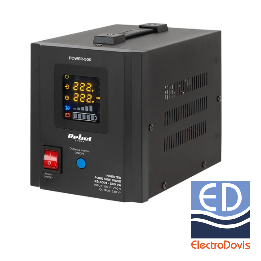 UPS pentru CENTRALE 500VA/300W SINUS PUR 12V Rebel